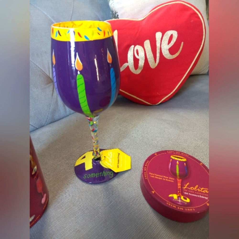 Lolita wine glass 40th birthday